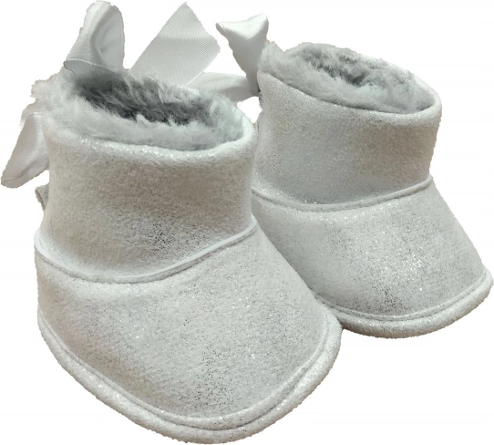 Antonio Juan Puppenschuhe – silberne Stiefelchen