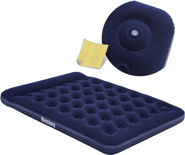 Bestway Luftmatratze 203 × 152 × 28 cm mit integrierter Fußpumpe