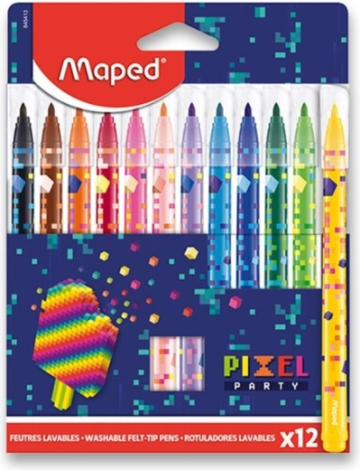 Maped Filzstifte Pixel Party 12 Stk.