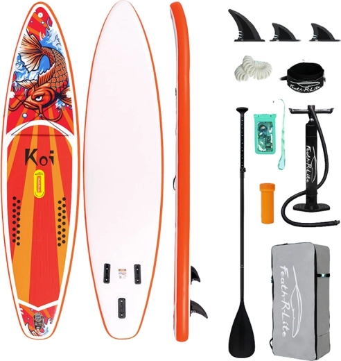 Aufblasbares Paddleboard Funwater Feath-R Lite Koi 350 × 83 × 15 cm