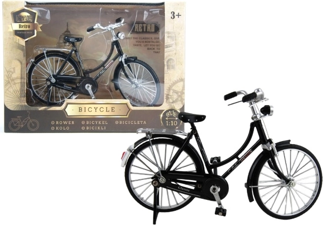 Sammlermodell eines Retro-Fahrrads aus Metall Dromader Welly 1:10