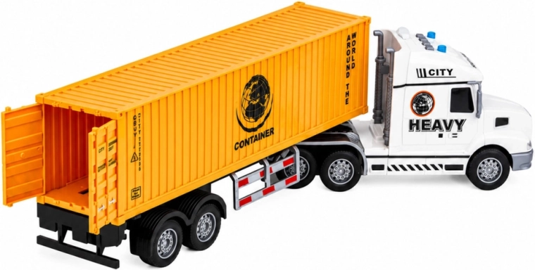 Abnehmbarer Container und zu öffnende Hecktüren