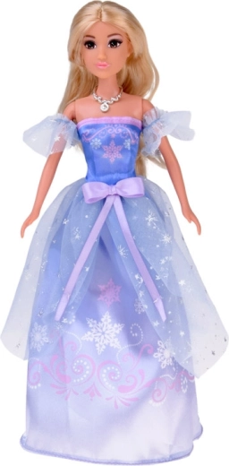 Bewegliche Puppe im glitzernden Ballkleid