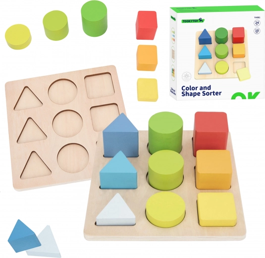 Tooky Toy Lernpuzzle – geometrische Formen