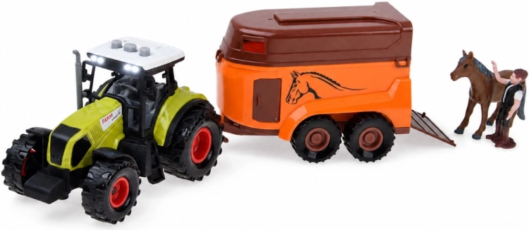 Traktor mit Anhänger sowie Licht- und Soundeffekten