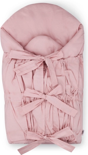 Petite&Mars Schnür-Wickeldecke Nurse mit Kokoseinlage Dusty Pink 75 × 75 cm