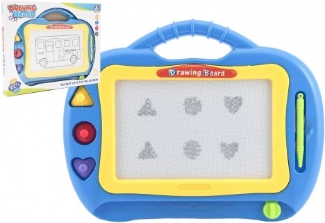 Magnetische Zeichentafel für Kinder, Kunststoff, 2 Farben