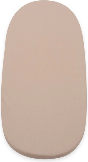 Baumwoll-Spannbettlaken für den Kinderwagen 35×75 cm Cappuccino