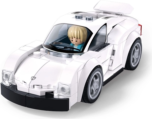 Sluban Metropolis weißes Rennauto