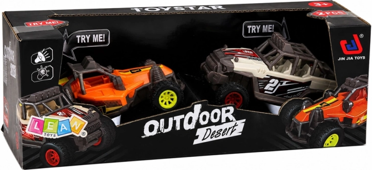 Zwei Buggys in der Packung für Rennen und gemeinsames Spielen