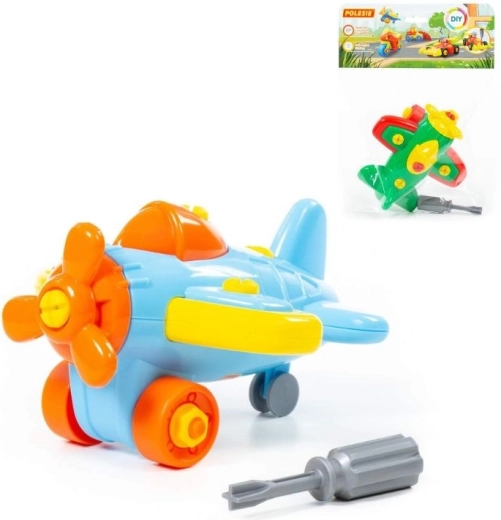 Bauset zerlegbares Flugzeug für Kinder, 19 Teile