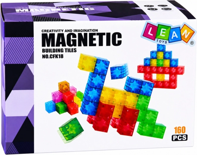 160 magnetische Teile für kreatives Bauen