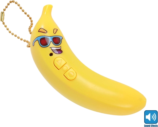 Sprechende Banane mit Aufnahmefunktion, 10 cm