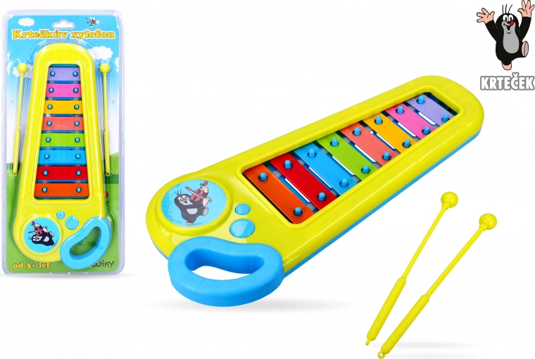 Kinderxylophon mit Maulwurf-Motiv 33,5 × 14 cm