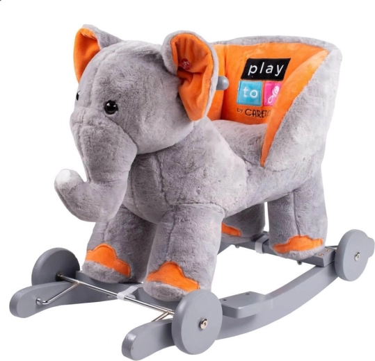 Schaukel- und Rutsch-Plüschelefant mit Melodie PLAYTO