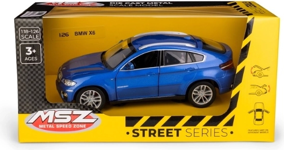 MSZ BMW X6 Automodell im Maßstab 1:26, blau