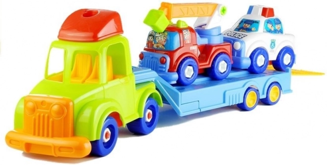 Klappbarer Autotransporter zum Transport von Fahrzeugen