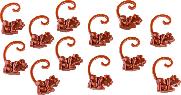 12 Äffchen und 20 Stäbchen in der Packung