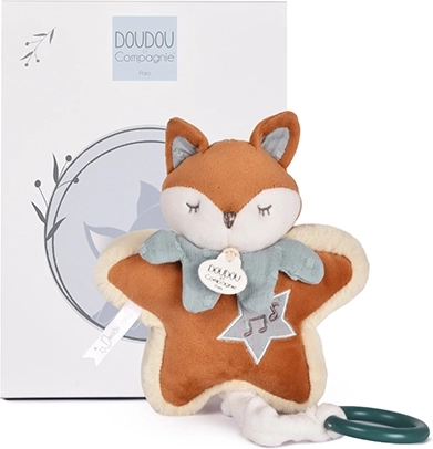 Doudou Geschenkset: Plüschfuchs Timo mit Spieluhr 16 cm