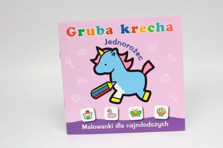 Dicke Linie Einhorn – Malbuch mit Stickern