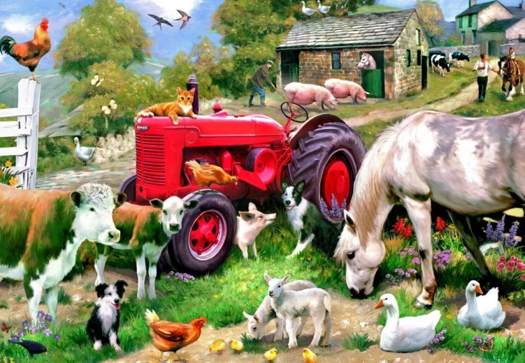 Puzzle Auf dem Bauernhof 1000 Teile