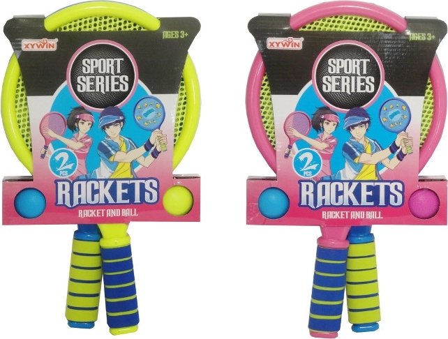 Bunte Schläger für das Outdoorspiel mit Bällen