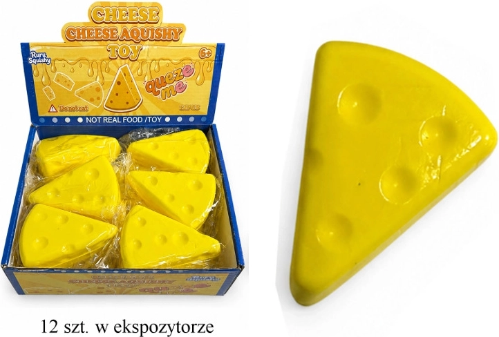 Antistress-Quetsch-Gniotek in Käseform (Dreieck)