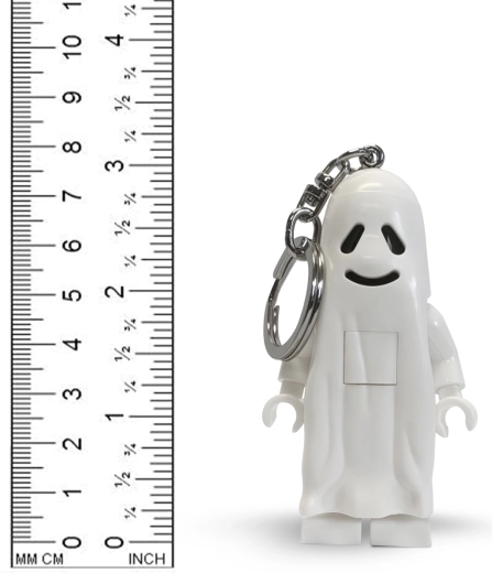 LEGO Classic Schlüsselanhänger Ghost mit Taschenlampe - 1 Stück