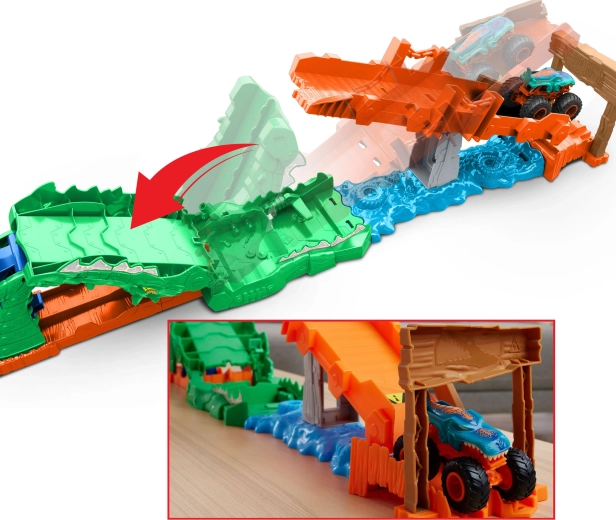 Fallbrücke und Stunthindernisse