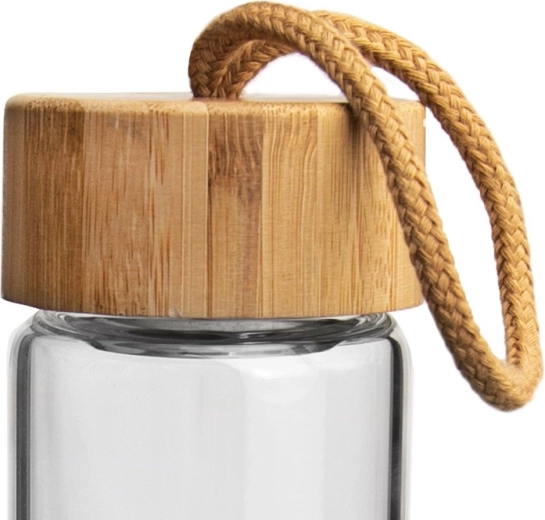 Bambusdeckel mit Schlaufe und zuverlässiger Dichtung