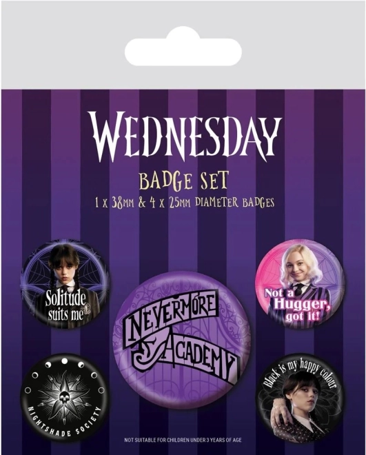 Wednesday Abzeichen-Set