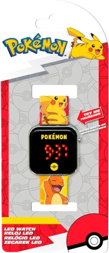 Kinder-LED-Uhr POKÉMON mit Kalender