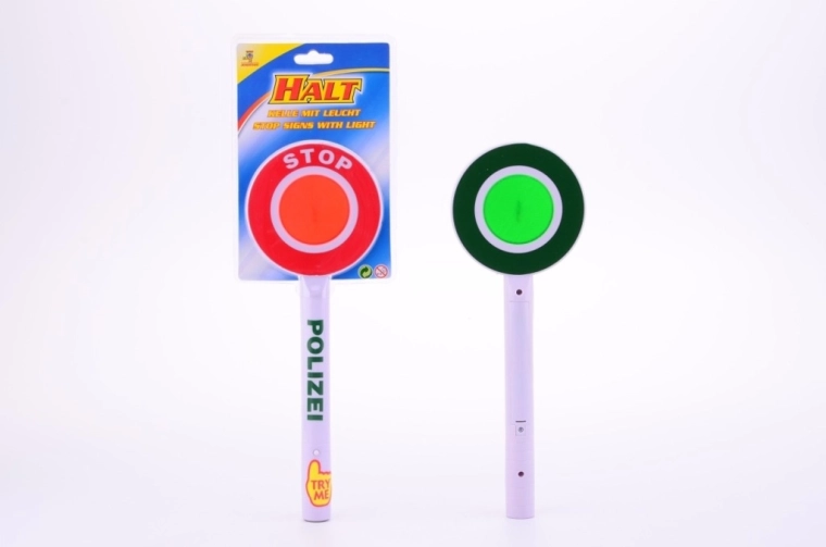 Johntoy Polizei-Plakette mit Licht - 1 Stück