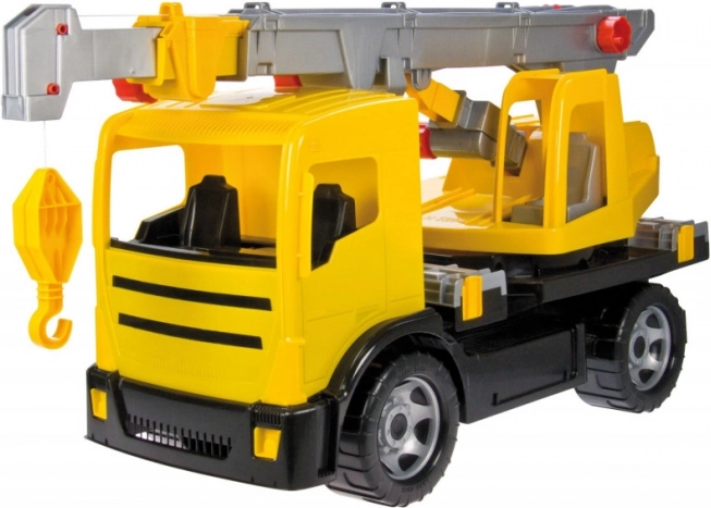 Vollmechanischer Kinder-Autokran 70 cm mit ausziehbarem Ausleger 115 cm