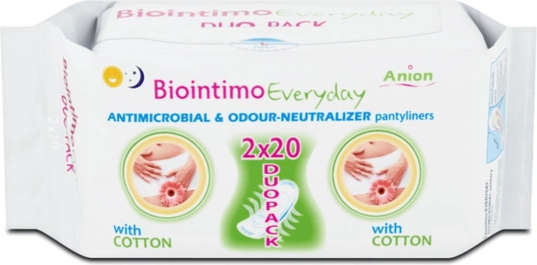 Biointimo Anion Duo Pack Intim-Slipeinlagen für jeden Tag 40 Stk.