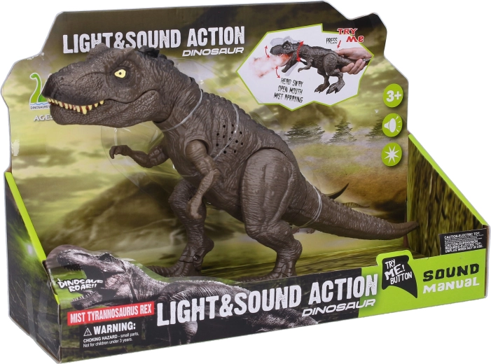 Rauchender Dinosaurier mit Effekten 34 cm