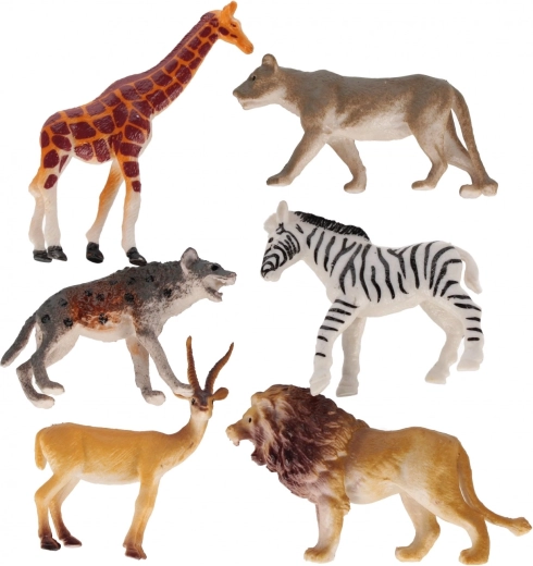 6 realistische Tiere in einem Set