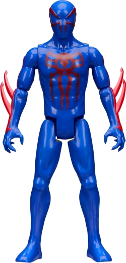Futuristisches blau-rotes Design von Spider-Man 2099