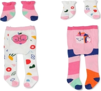 BABY born Strumpfhose und Socken mit Mustern für Puppen 43 cm – 1 Stück