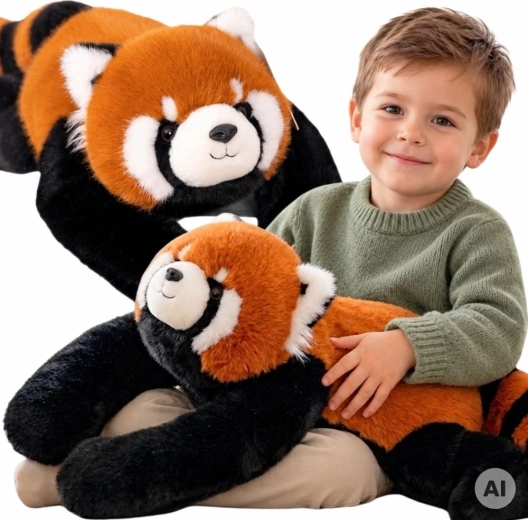 WOOPIE Gewichtetes sensorisches Plüschtier Roter Panda 1,5 kg