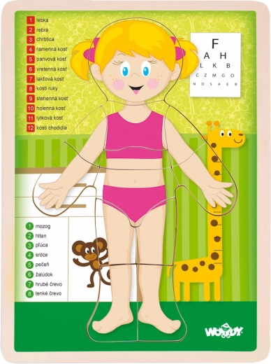 Puzzle Menschlicher Körper Mädchen