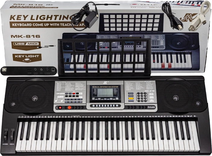 Keyboard-Orgel mit 61 beleuchteten Tasten und Lernfunktion