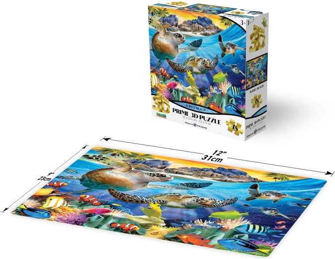 3D-Puzzle Schildkrötenstrand 48 Teile