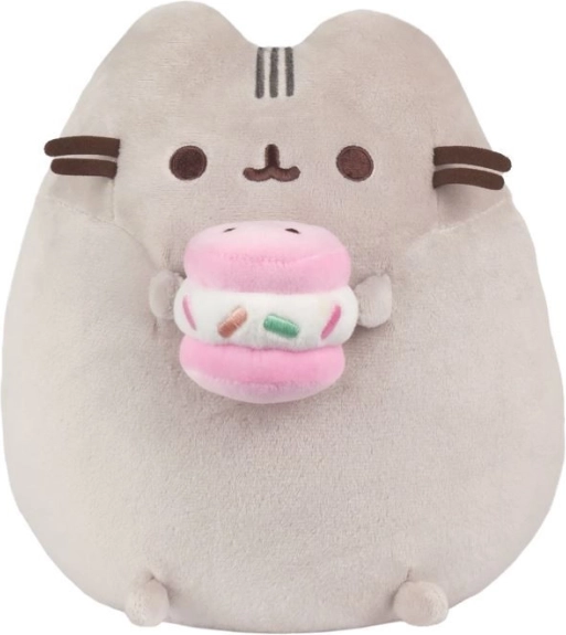 Plüschkatze Pusheen mit Macaron 24 cm