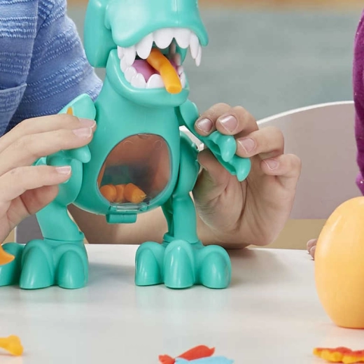 Hungriger T-Rex mit Geräuschen
