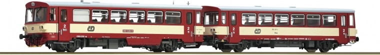 Roco Dieseltriebwagen ČD mit Beiwagen