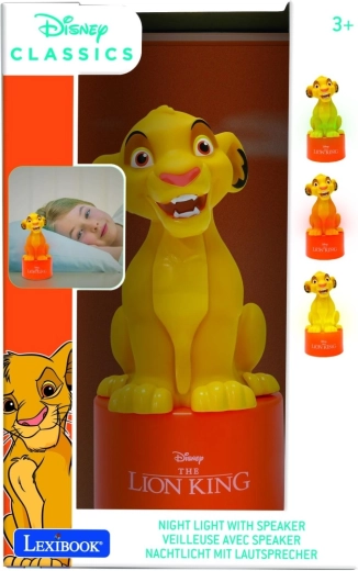 Lexibook Nachtlicht mit Lautsprecher Disney Der König der Löwen Simba