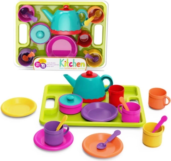 Buntes Tee-Set Geschirr für Kinder