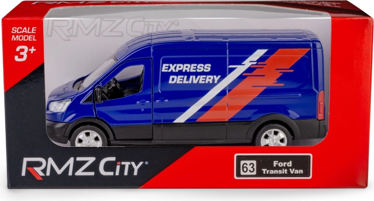 Metallmodell Lieferwagen Ford Transit 2018 1:43 mit Aufziehantrieb