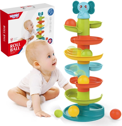 WOOPIE Baby Kugelbahn Spiral-Turm